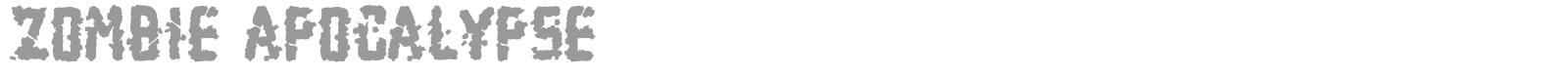 Zombie Apocalypse font preview